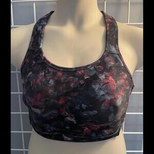 AVIA Sz 1X (16-18W) Blue Red Multicolor Pullover Sports Bra